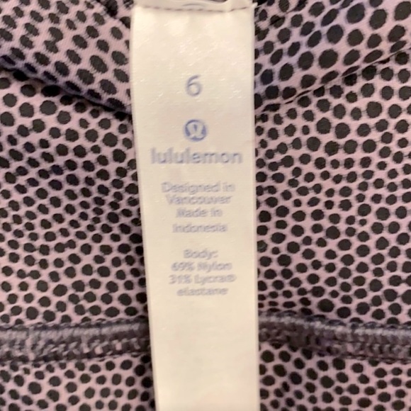 Lululemon Printed Wunder Under Crop Legging NWOT Never Worn - Picture 5 of 6